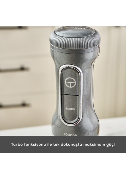 Mastermaid Prosteel 1000W Blender Set Cam Hazneli Galaxy Grey