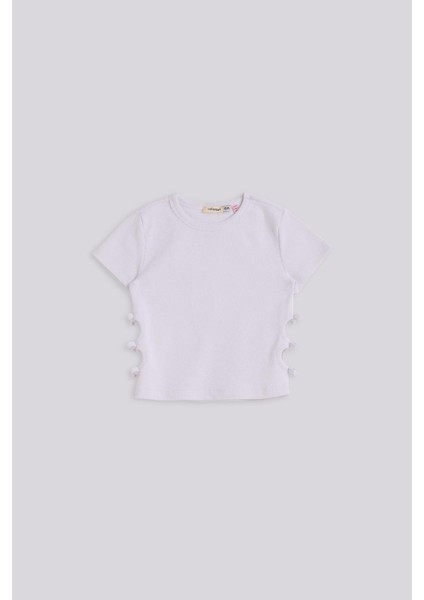 Bg Store Kız Çocuk Beyaz Tshirt