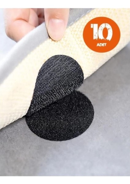 10 Adet Halı Kaydırmaz Cırt Cırt Yapışkan Bant Halı Kaydırmaz Aparat