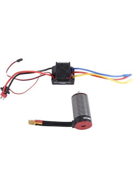 80A Fırçasız Motor Esc Combo 3670 1/10 Rc Drift Yarışı Off-Road Araba Motoru Için, 1900KV (Yurt Dışından)