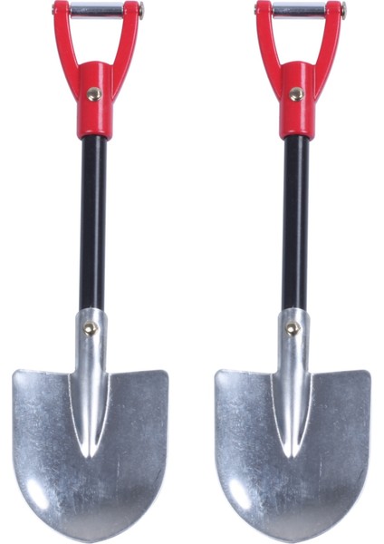 2x Rc Kaya Tırmanıcı 1:10 Aksesuarlar Metal Kürek D90 Araba Dekoratif Aletleri (Yurt Dışından)