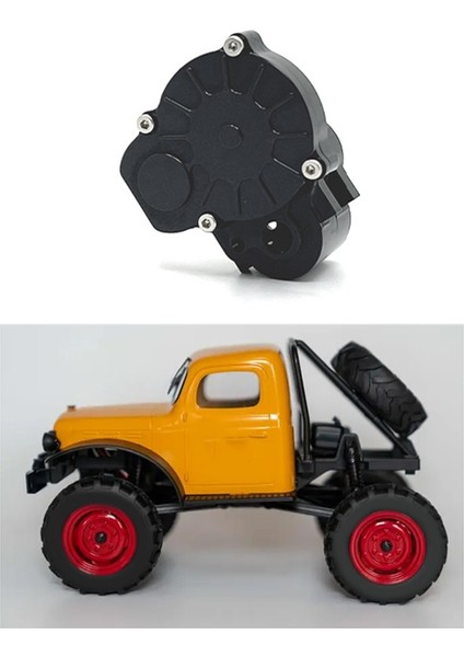 Rc Araba Metal Orta Dalga Kutusu Muhafaza Kiti Fms 1/24 FCX24 Xiaoqi Kırıcı K5 Siyah (Yurt Dışından)