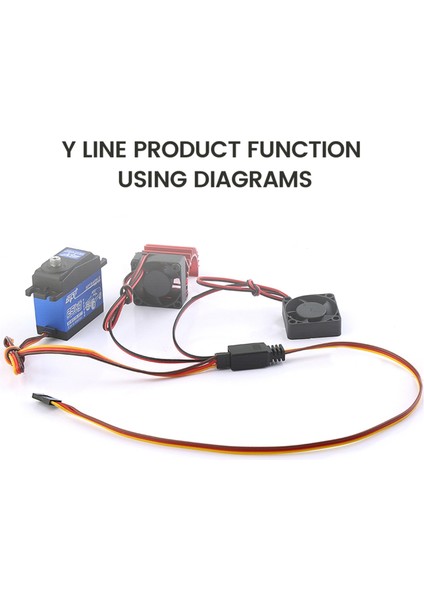 Mini Servo Y Hattı Uzunluğu 355MM Uzaktan Kumanda Kablosu Uzatma Teli Futaba Jr Rc Araba Eksenel SCX10,1 Ila 2 (Yurt Dışından)