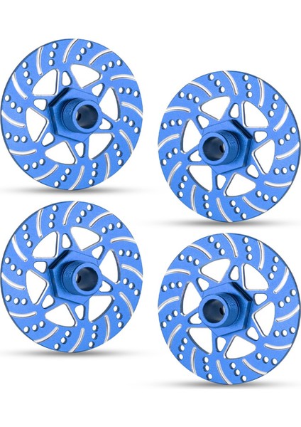 4 Adet Whirlwind Fren Diski Tekerlek Altıgen Göbeği 17MM Arrma 1/7 Infraction Limitless Felony 1/8 Rc Yükseltme Parçaları Mavi (Yurt Dışından)