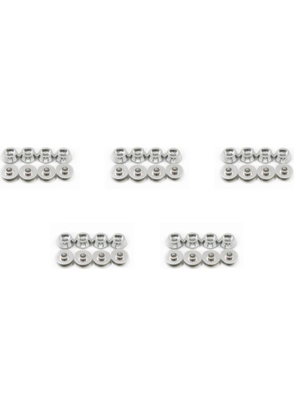 40 Adet Metal Bağlantı Çubuğu Vida Conta Shim Rondela Desteği C14 C24 C34 C44 Mn D90 D91 D99S Rc Araba, Gümüş (Yurt Dışından)