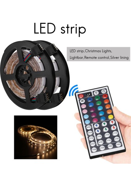10M 2X5M 3528 Smd 600 LED Şerit Işık Rgb + Uzaktan Kumanda (Yurt Dışından)