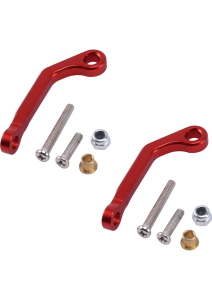 2x B1 B14 B24 C14 C24 B16 B26 B36 Q60 Q63 Q64 Q65 Rc Araba Yedek Parçaları Metal Servo Çekme Çubuğu, Kırmızı (Yurt Dışından)