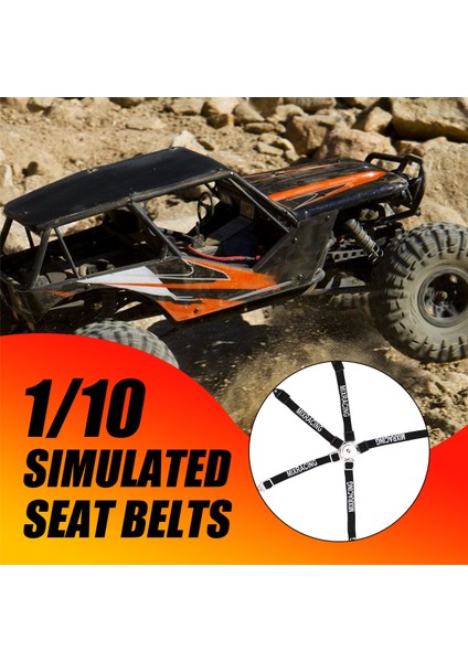 Rc Araba Simülasyonu Emniyet Kemeri Kayışı 1/10 Eksenel SCX10 90046 Wraith 90048 Trx4 D90 D110 Dekorasyon Parçaları (Yurt Dışından)