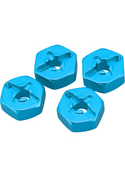 16X Alüminyum Alaşımlı 12MM Kombine Tekerlek Göbeği Altıgen Adaptör Yükseltmeleri 144001 1/14 Rc Araba Yedek Parçaları, Mavi (Yurt Dışından)