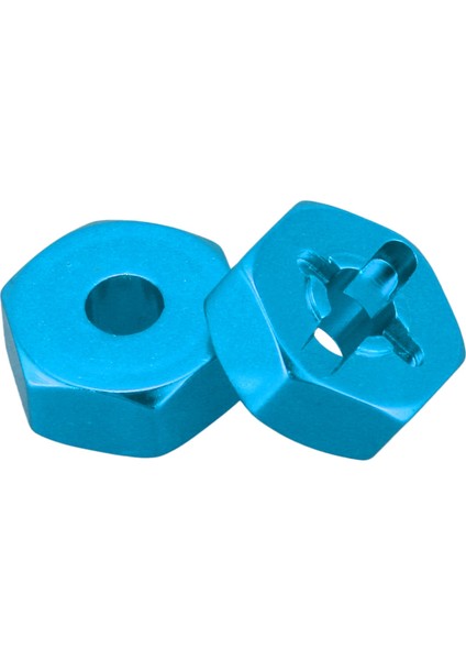 16X Alüminyum Alaşımlı 12MM Kombine Tekerlek Göbeği Altıgen Adaptör Yükseltmeleri 144001 1/14 Rc Araba Yedek Parçaları, Mavi (Yurt Dışından)