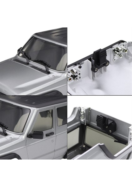 155MM Dingil Mesafeli Hardtop Gövde 1/18 Rc Crawler TRX4M Şasi Beyaz (Yurt Dışından)