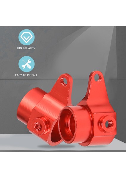 2 Adet Yükseltilmiş Metal Parçalar Arka Direksiyon Kupası P929 P939 K969 K979 K989 K999 1/28 Rc Araba, Kırmızı (Yurt Dışından) modelleri