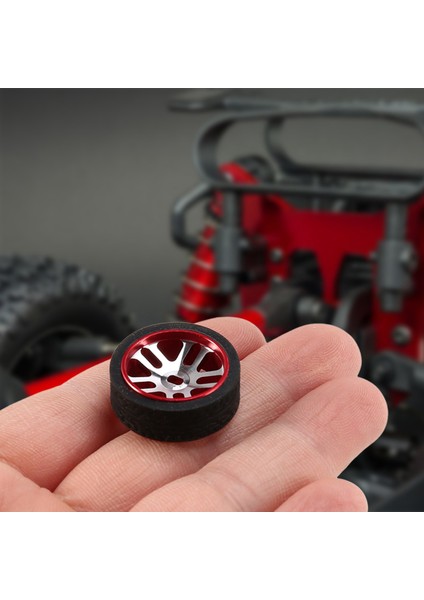 4 Adet Rc Araba Lastiği ve Jantları K969 K989 K999 P929 IW04M IW02 RM02 RM03 Dgawd Mini-Z 1/28 Parçaları, Kırmızı (Yurt Dışından)
