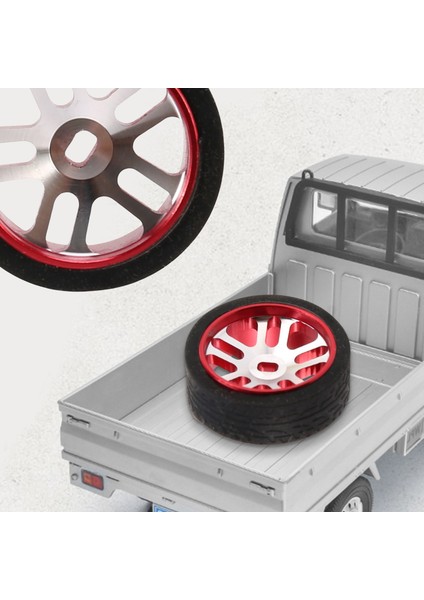 4 Adet Rc Araba Lastiği ve Jantları K969 K989 K999 P929 IW04M IW02 RM02 RM03 Dgawd Mini-Z 1/28 Parçaları, Kırmızı (Yurt Dışından)