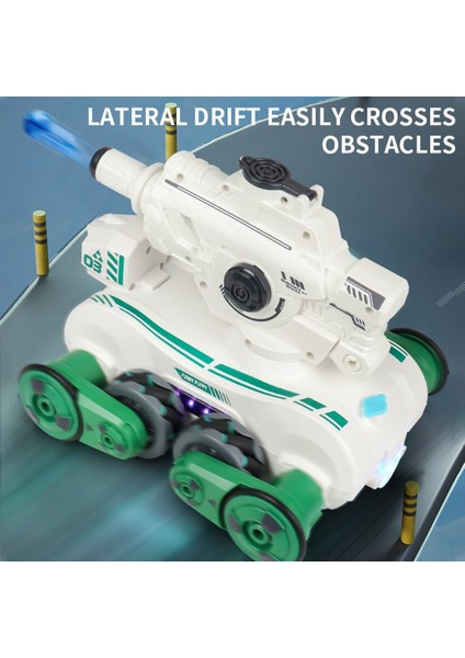 Rc Araba Su Topu Robot Köpek Müzik Işık Uzaktan Kumanda Hareket Algılama 2.4g 360 Dönen Oyuncaklar Siyah (Yurt Dışından)