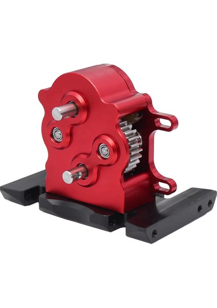 Alüminyum Çift Şanzıman Kazı Overdrive 1/10 Rc Paletli Araba Lcg SCX10 Yükseltme Parçaları Kırmızı (Yurt Dışından) indirimleri