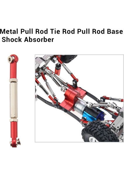 B14 B24 C14 C24 C34 1/16 Rc Araba Yedek Parçaları Için Metal Çekme Çubuğu Bağlantı Tabanını Yükseltin, Kırmızı (Yurt Dışından) modelleri