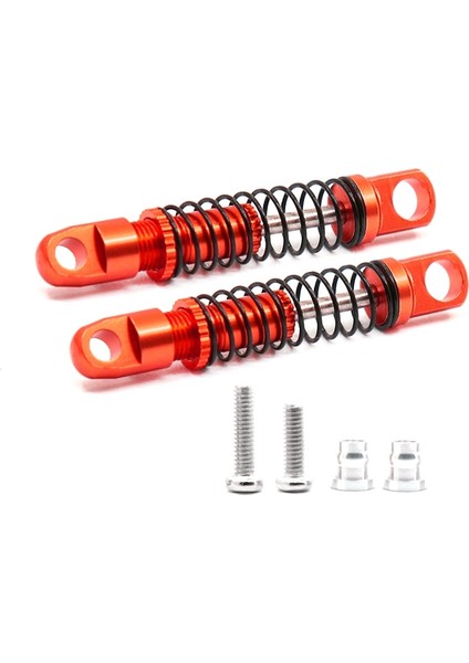XMYKC01CM Jimny 1/16 Rc Paletli Araba Yükseltme Parçaları Aksesuarları Için 4 Adet Metal Amortisör, Kırmızı (Yurt Dışından)