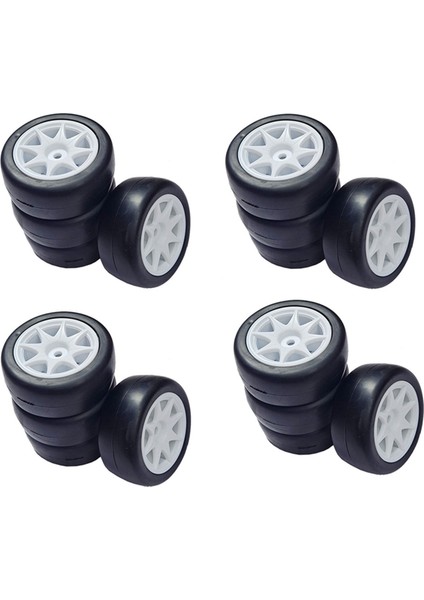 12 Adet 58MM Lastik 12MM Altıgen Tekerlekler Süngerli 1/10 1/12 Rc Drift Arabası 3 Yarış M5 M04 M05 (Yurt Dışından)