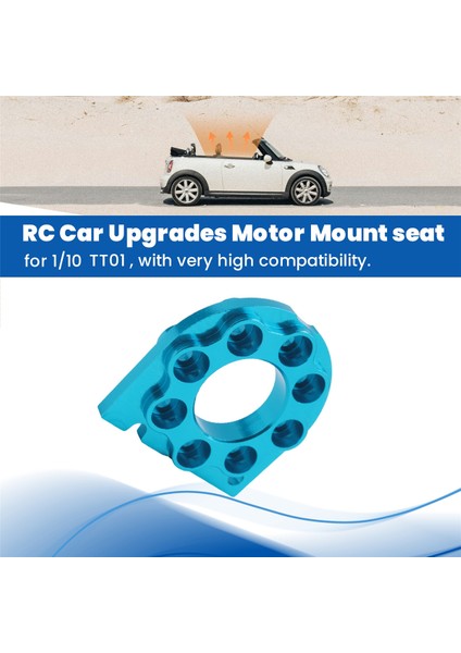 Rc Araba Yükseltmeleri Alüminyum Isı Emici Motor Montaj Koltuğu 1/10 TT01 Yükseltme Parçaları Gümüş (Yurt Dışından) fırsatları
