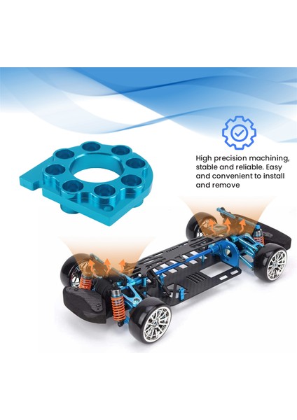 Rc Araba Yükseltmeleri Alüminyum Isı Emici Motor Montaj Koltuğu 1/10 TT01 Yükseltme Parçaları Gümüş (Yurt Dışından) indirimleri