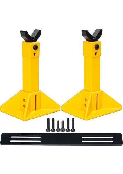 Ekran Standları Jack Yüksekliği Ayarlanabilir 1/18 1/10 1/8 1/7 Rc Paletli Kamyon Araba Simülasyonu Tırmanma Araçları Sarı (Yurt Dışından)