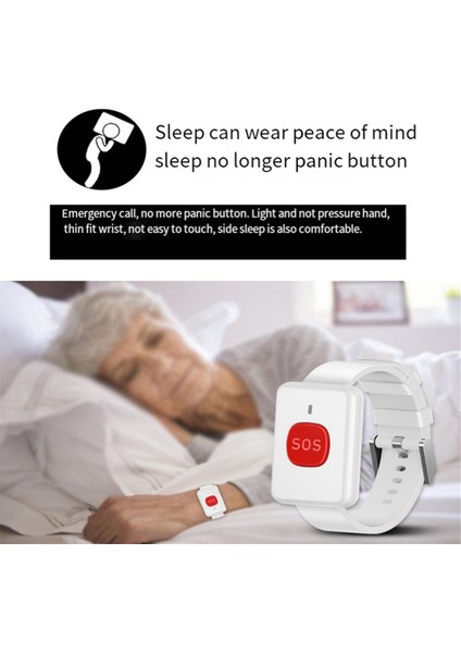 433.92MHZ Bilek Saati Çağrı Rf Rc Verici Düğmesi Kablosuz Sos Acil Durum Yaşlılar Için Beyaz (Yurt Dışından) indirimleri