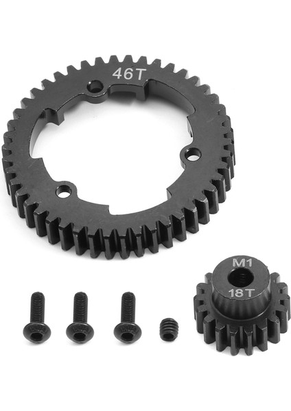 Rc Araba Mod Sertleştirilmiş Mahmuz Dişli Takımı 1/5 X- 1/7 Xo-1 1/10 E- 2.0V Xl 46T+18T (Yurt Dışından)