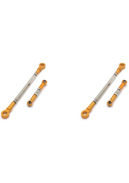 2x Metal Direksiyon Çubuğu Servo Bağlantısı Hb Oyuncakları ZP1001 ZP1002 ZP1003 ZP1004 1/10 Rc Paletli Araba Yükseltme Parçaları, Sarı (Yurt Dışından)
