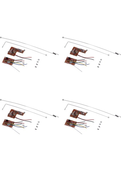 4 Set 4ch 40MHZ Uzaktan Verici ve Alıcı Kartı Antenli Dıy Rc Araba Robot Kontrol Oyuncak Parçaları Için (Yurt Dışından)