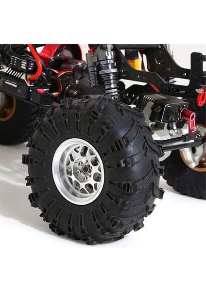 Rc Uzaktan Kumandalı Model Araba Lastikleri Metal Jantlar Yükseltme Aksesuarları Siyah (Yurt Dışından)