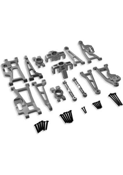 Rc Araba Aksesuarları Metal Salıncak Kolu Direksiyon Kupası Yükseltme Seti Go 1/14 14209 14210 H14BM Araba (Titanyum) (Yurt Dışından)