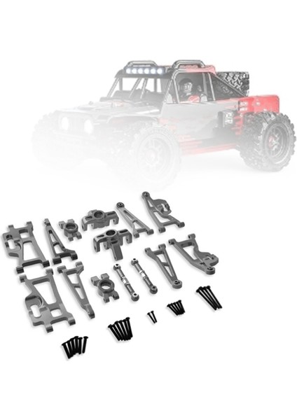 Rc Araba Aksesuarları Metal Salıncak Kolu Direksiyon Kupası Yükseltme Seti Go 1/14 14209 14210 H14BM Araba (Titanyum) (Yurt Dışından)