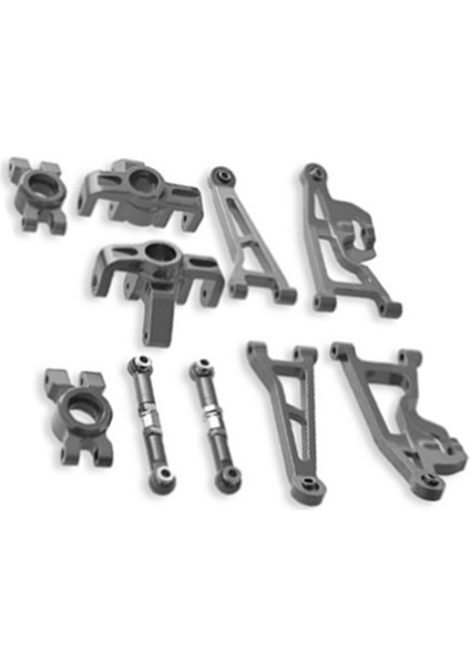 Rc Araba Aksesuarları Metal Salıncak Kolu Direksiyon Kupası Yükseltme Seti Go 1/14 14209 14210 H14BM Araba (Titanyum) (Yurt Dışından)
