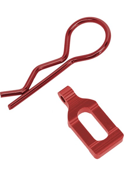 Alaşımlı Araba Kabuk Tokası, Klips Çekme Halkası, 1/8 Uzaktan Kumandalı Model Araba Için Uygun, Kırmızı (Yurt Dışından) modelleri