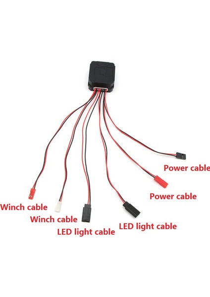 2x 4 Yollu Ch4 Vinç Kontrolü Kablosuz Uzaktan Kumanda Alıcısı Axial SCX10 90046 Trx4 Redcat (Yurt Dışından)