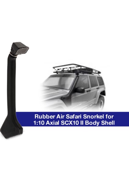 Rc Araba 1:10 Ölçekli Siyah Kauçuk Şnorkel Axial SCX10 Iı 90046 90047 Gövde Kabuk Parçaları (Yurt Dışından)