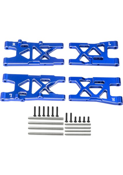 Arrma 1/8 Mojave 4s Yükseltme Parçaları Mavi Için Alüminyum Ön ve Arka Süspansiyon Kolları (Yurt Dışından)
