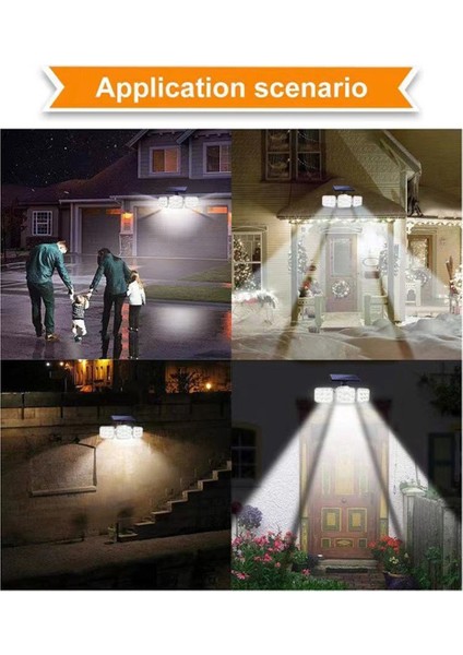 Güneş Enerjili Işık Açık Hava 300LM 138 LED Hareket Sensörlü Işıklar 3 Kafa LED Sel IP65 Su Geçirmez Bahçe Için (Yurt Dışından) indirimleri