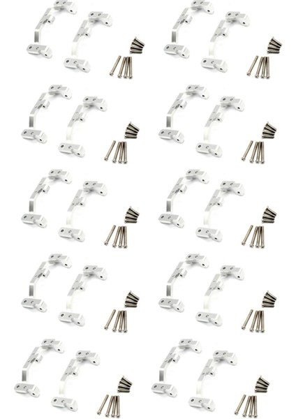 20X Metal Çekme Çubuğu Tabanı Oturma Braketi Mn D90 D91 D99S MN90 MN99S 1/12 Rc Araba Yükseltme Parçaları, Gümüş (Yurt Dışından)