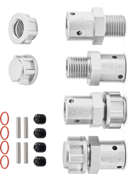Rc Araba Yükseltme 13MM Bağlantı Kiti Arrma1/8kraton 1/7 Aksesuarları Gümüş (Yurt Dışından)