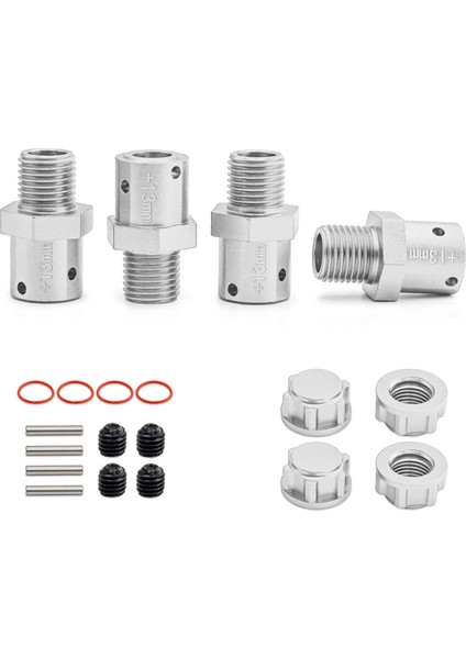 Rc Araba Yükseltme 13MM Bağlantı Kiti Arrma1/8kraton 1/7 Aksesuarları Gümüş (Yurt Dışından)