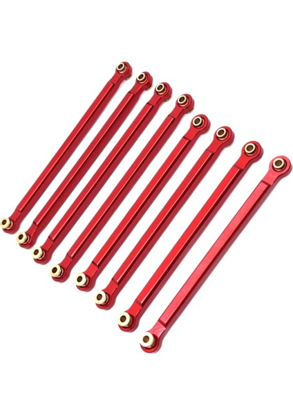 Rc Araba Yükseltme Şasi Sabitleme Çekme Çubuğu Takımı 1/12 MN128 MN86 G500 Parçaları Kırmızı (Yurt Dışından)
