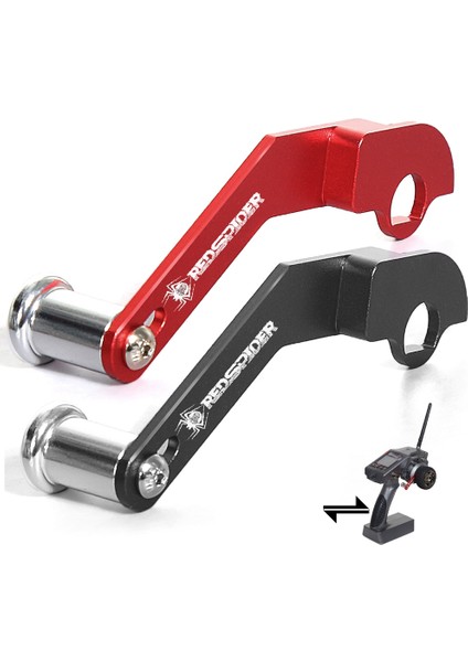 1set Cnc Metal Tek Elle Kumanda Rc Araba Ledi RC6GS RC4GS Yükseltme Siyah (Yurt Dışından)