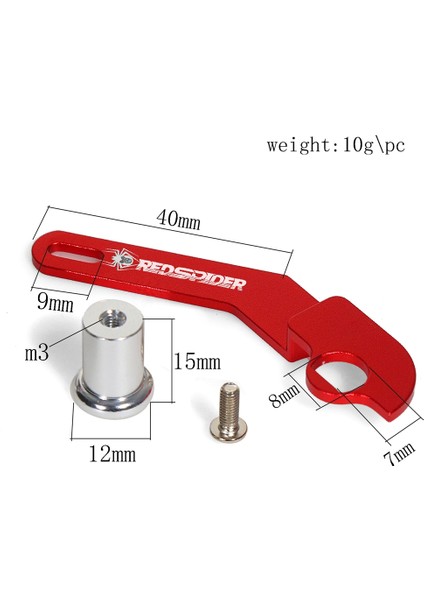 1set Cnc Metal Tek Elle Kumanda Rc Araba Ledi RC6GS RC4GS Yükseltme Siyah (Yurt Dışından)