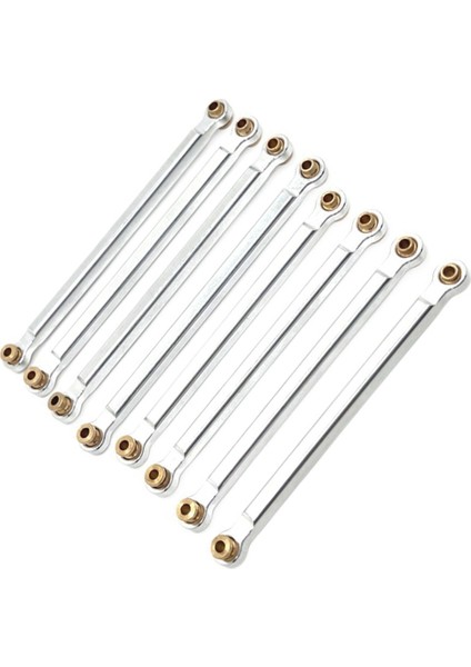 Rc Araba Yükseltme Şasi Sabitleme Çekme Çubuğu Takımı 1/12 MN128 MN86 G500 Parçaları Gümüş (Yurt Dışından)
