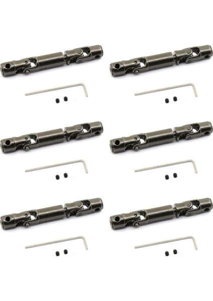 6x Yükseltme Metal Cvd Tahrik Mili D12 C14 C24 B14 B24 B16 B36 Mn D90 MN99S Rc Araba Parçaları Aksesuarları (Yurt Dışından)