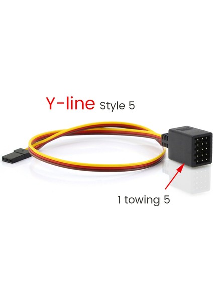 Mini Servo Y Hattı Uzunluğu 355MM Uzaktan Kumanda Kablosu Uzatma Teli Futaba Jr Rc Araba Eksenel SCX10,1 Ila 5 (Yurt Dışından) fırsatları