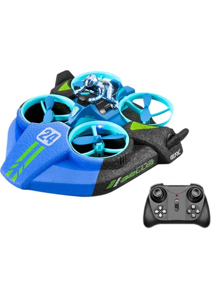 Mini Rc Drone Başsız Mod 3'ü 1 Arada Deniz Kara Hava Uçuş 2.4g Uzaktan Kumandalı Quadcopter Tekne Helikopter Oyuncaklar Yeşil (Yurt Dışından)