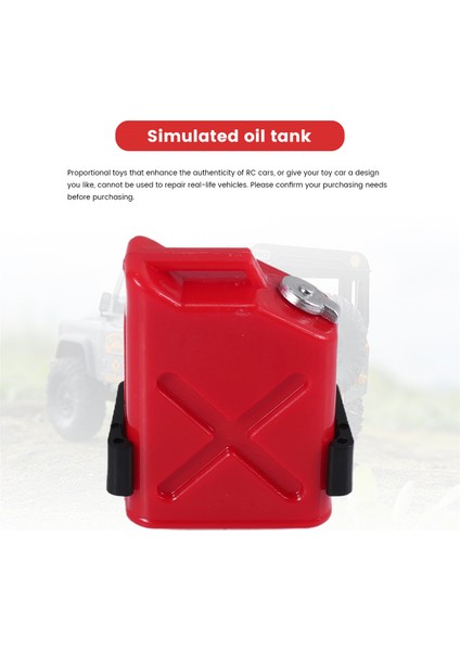 Rc Kaya Tırmanıcısı 1:10 Aksesuarları Mini Yakıt Tankı CC01 Eksenel SCX10 90046 D90 D110 -4 Kamyon, Kırmızı (Yurt Dışından)